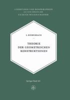 Theorie Der Geometrischen Konstruktionen 3034869118 Book Cover