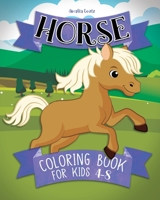 Horse coloring book for kids ages 4-8 B09V66DPH4 Book Cover