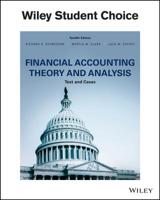 Financial Accounting Theory and Analysis: Text and Cases 1119386209 Book Cover