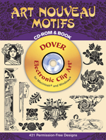 Art Nouveau Motifs CD-ROM and Book 0486995194 Book Cover