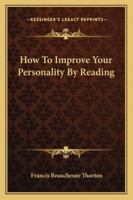 How To Improve Your Personality By Reading 1163158224 Book Cover