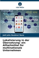 Lokalisierung in der Übersetzung: ein Allheilmittel für multinationale Unternehmen (German Edition) 6209817246 Book Cover