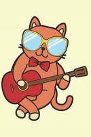 Cats and my Guitar: Notebook for cat lovers, owners and guitar players 1798698803 Book Cover