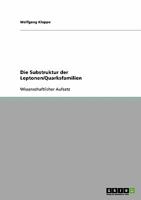 Die Substruktur der Leptonen/Quarksfamilien 363867794X Book Cover