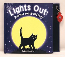 Lights Out!: Shadow Pop-Up and Play [With Miniature Flashlight] 0764160028 Book Cover