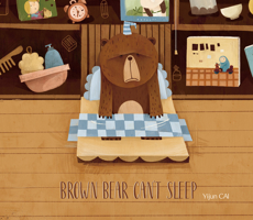 Brown Bear Can't Sleep 1760360481 Book Cover