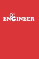 Engineer: Das handliche leere karierte Notizbuch f�r Ingenieure - 120 Seiten in ca. A5 Softcover - Perfekt als Tagbuch f�r die Schule, Arbeit, Studium oder als Geschenkidee zum Geburtstag, Ostern oder 1079112464 Book Cover