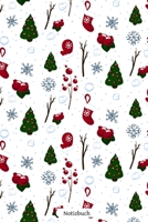 Notizbuch: Schönes Weihnachtsmuster 110 Seiten Notizbuch liniertes Papier | ohne Rand | glänzendes Softcover | Rezeptebuch, Schreibheft, Geschenkidee (German Edition) 1692316400 Book Cover
