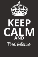 Find balance NOTEBOOK: Journal and Notebook - Composition Size (6x9) With Lined and Blank Pages, Perfect for Journal, Doodling.. 1657347931 Book Cover