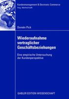 Wiederaufnahme Vertraglicher Geschï¿½ftsbeziehungen 3834910694 Book Cover