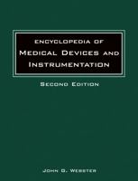 Encyclopedia of Medical Devices and Instrumentation (4-Volume Set) 0471263583 Book Cover