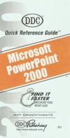 PowerPoint 2000 Quick Reference Guide (Quick Reference Guides) 1562436368 Book Cover