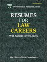 Resumes for Law Careers 0844243884 Book Cover