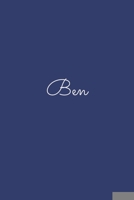 Ben: notebook with the name on the cover, elegant, discreet, official notebook for notes, dot grid notebook, B083XTHL7Z Book Cover