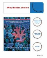 Functions Modeling Change: A Preparation for Calculus 0471793027 Book Cover