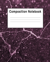 Composition Notebook: Faux Sparkles Cracked Purple 1692595164 Book Cover