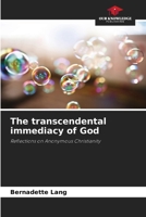 The transcendental immediacy of God 6209674267 Book Cover
