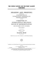 The United Nations and the fight against terrorism 1708323325 Book Cover