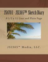 JS4703 - JSI365™ Sketch Diary 8 1/2 x 11 Line and Plain Page 1514650193 Book Cover