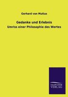 Gedanke Und Erlebnis 3846020427 Book Cover