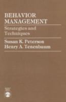 Behavior Management: Strategies and Techniques 0819153621 Book Cover