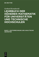 Vektorrechnung Und Analytische Geometrie 3111249603 Book Cover