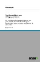 Vom Kunstobjekt Zum Alltagsgegenstand 3640619994 Book Cover