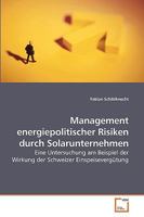 Management energiepolitischer Risiken durch Solarunternehmen: Eine Untersuchung am Beispiel der Wirkung der Schweizer Einspeisevergütung 3639208250 Book Cover