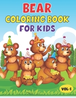Bear Coloring Book For Kids: Best Bear Children Activity Book for Kids, Boys & Girls. Cute & Fun Facts about Bear B08VBH5T6C Book Cover