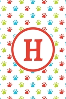 H: Monogrammed 2020 Weekly Planner For Dog Lovers - Cute Paw Print Pattern, January 2020 - December 2020 (6x9) 1702081494 Book Cover