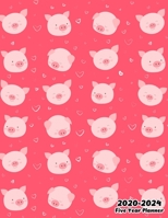 2020-2024 Five Year Planner: Cute Pig, 60 Months Calendar, 5 Year Monthly Appointment Notebook, Agenda Schedule Organizer Logbook With Holidays and Inspirational Quotes 1673588093 Book Cover
