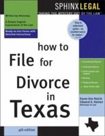 How to File for Divorce in Texas: With Forms (Legal Survival Guides) 1570713308 Book Cover