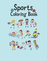 Sports Coloring Book B08SGBDV9J Book Cover