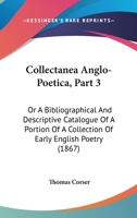 Collectanea Anglo-Poetica 046902478X Book Cover