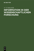 Information in Der Wissenschaftlichen Forschung 3112478894 Book Cover