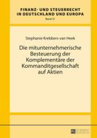 Die Mitunternehmerische Besteuerung Der Komplementaere Der Kommanditgesellschaft Auf Aktien 3631672144 Book Cover