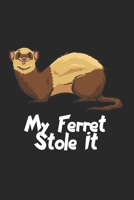 Frettchen Notizbuch: Frettchen Notizbuch für Liebhaber / Notizheft / Notizblock A5 (6x9in) Dotted Notebook / Punkteraster / 120 gepunktete Seiten (German Edition) 1671313356 Book Cover