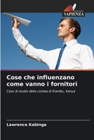Cose che influenzano come vanno i fornitori (Italian Edition) 6209295150 Book Cover