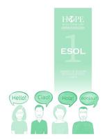 HOPE worldwide Centers of Excellence ESOL 1 Unit 4 1099726344 Book Cover