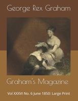 Graham's Magazine Vol XXXVI No. 6 June 1850: Large Print 1677689315 Book Cover