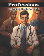 Professions: Coloring Book for kids (Spanish Edition) B0CLV4NRM3 Book Cover