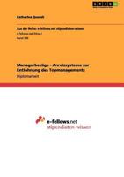 Managerbez�ge - Anreizsysteme zur Entlohnung des Topmanagements 3656135789 Book Cover