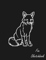fox sketchbook: cute sketchbook with blank pages, large notebook journal for sketching drawing doodling coloring & designing, fox lovers gift 1080796215 Book Cover