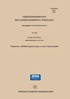 Temperatur- Und Dehnungsmessungen in Einem Gefrierschacht 3663037495 Book Cover