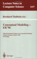 Conceptual Modeling - ER '96: 15th International Conference on Conceptual Modeling, Cottbus, Germany, October 7 - 10, 1996. Proceedings.: 15th International ... Modell B01M1CNJ7E Book Cover