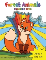 Forest Animals Coloring Book for Kids Ages 4-8! 177437840X Book Cover