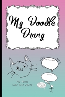 My Doodle Diary: Self Discovery Journal Notebook for Girls to Doodle Sketch and Write In Pink Turquoise Ombre 1690824891 Book Cover