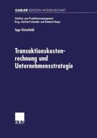 Transaktionskostenrechnung Und Unternehmensstrategie 3824474212 Book Cover