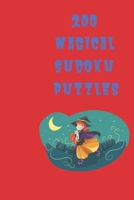 200 Magical Sudoku Puzzles: halloween themed notebook B08GV91V1M Book Cover