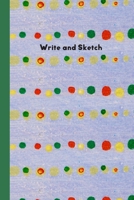 Write and Sketch: Draw and write mixed paper journal with half lined, half blank and full wide rule pages 1692547496 Book Cover